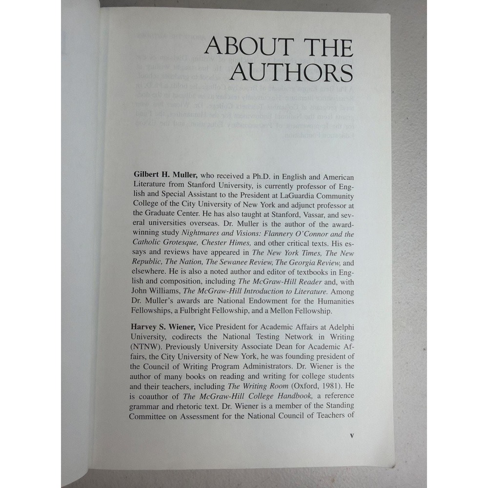 The Short Prose Reader Seventh Edition Muller Wiener McGraw-Hill Textbook 1994 - Picture 4 of 6